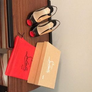 Christian Louboutin new black sling backs. Size 39
